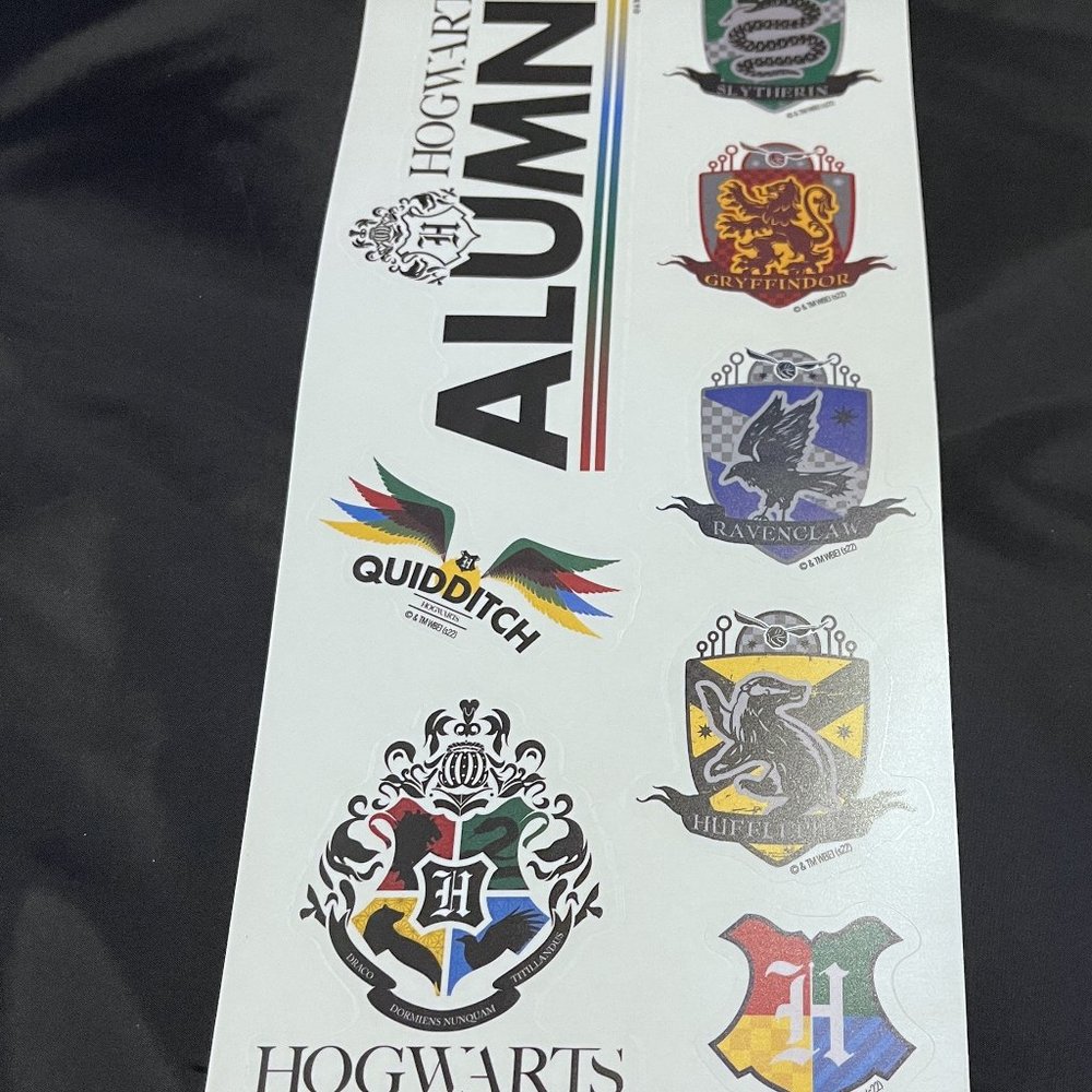 Wizarding Harry Potter Wall Decals Stickers (8) Hogwarts Alumni Quidditch NEW
